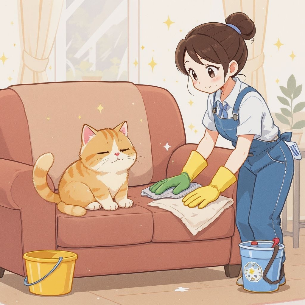 Чем убрать кошачий запах с дивана