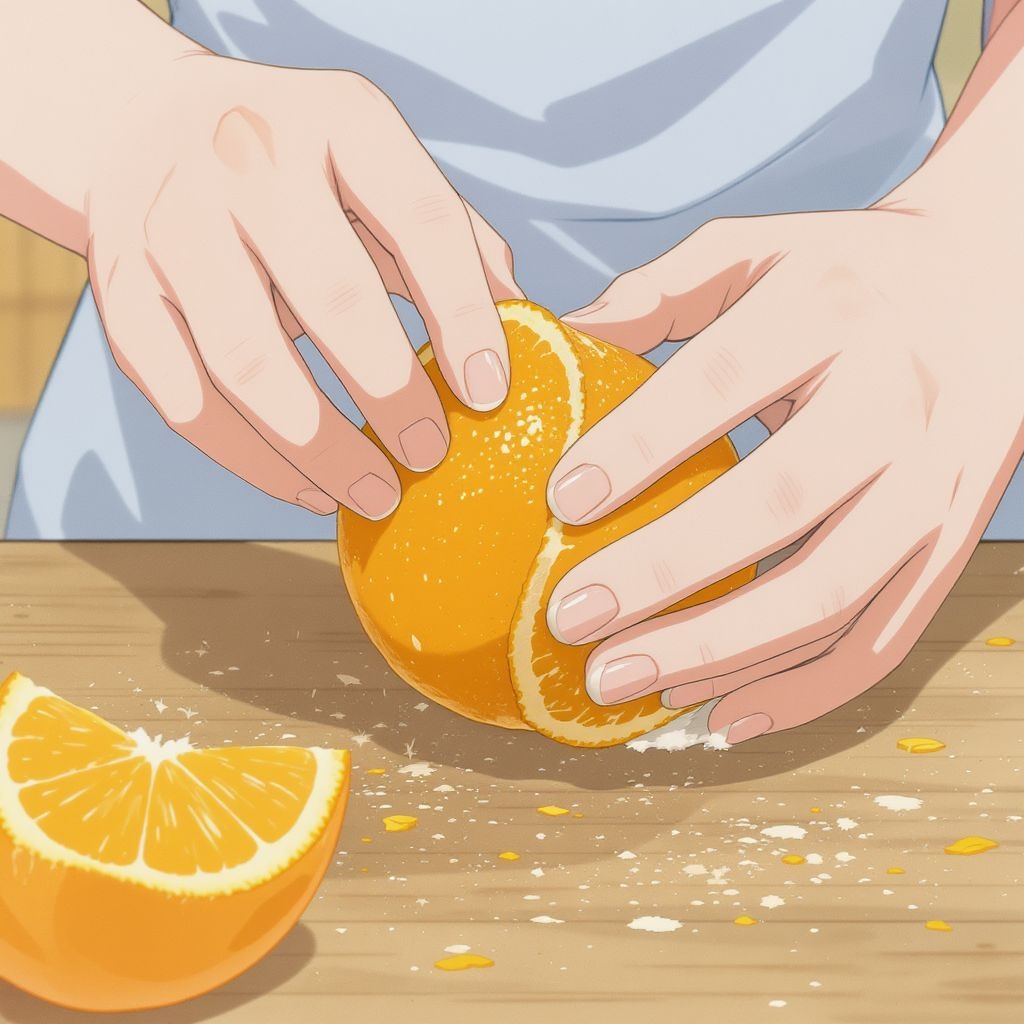 Как быстро почистить апельсин и отделить кожуру