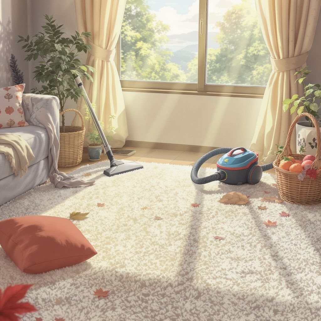 Как держать ковёр чистым и свежим в любое время года