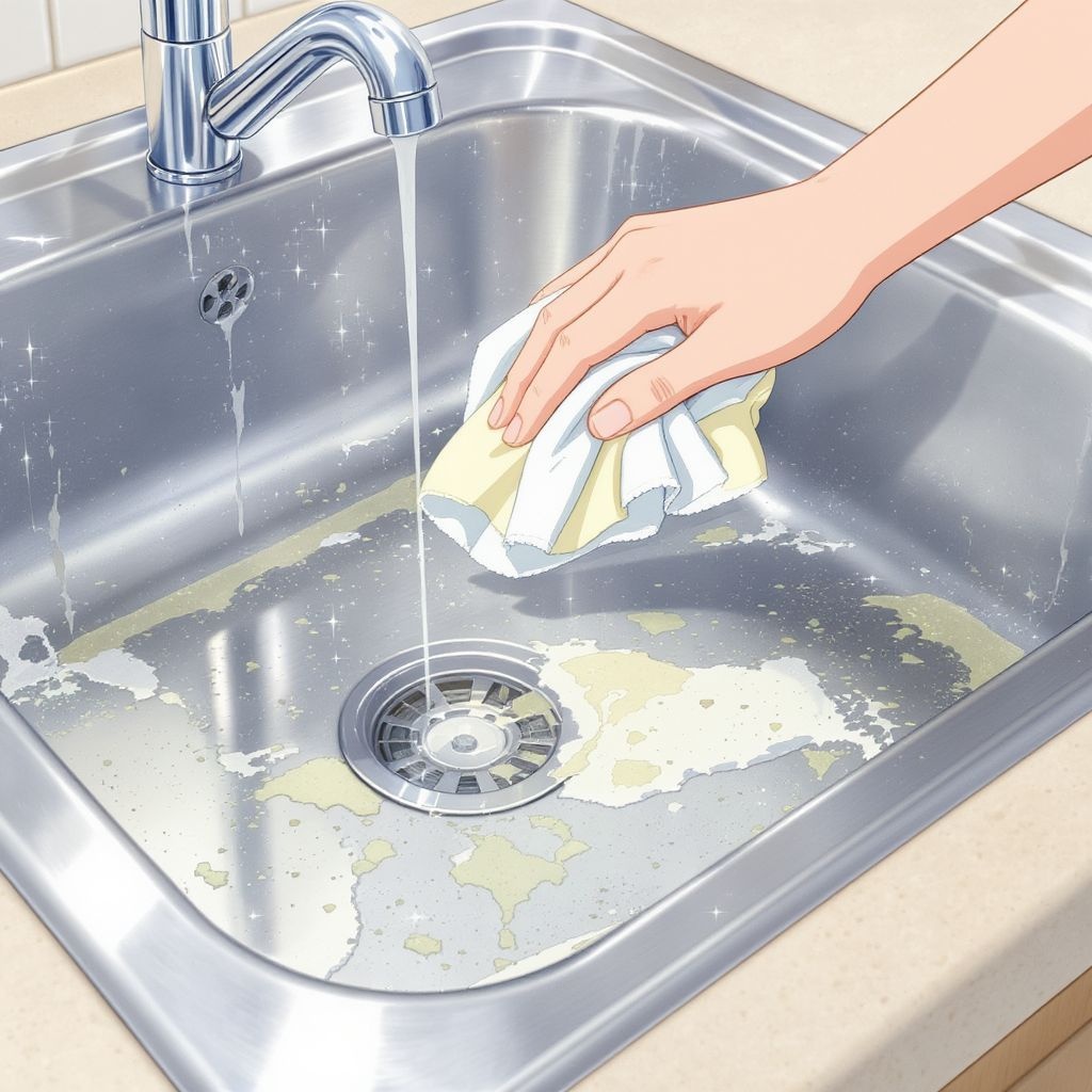 Как очистить нержавеющую раковину от налёта и известкового налёта