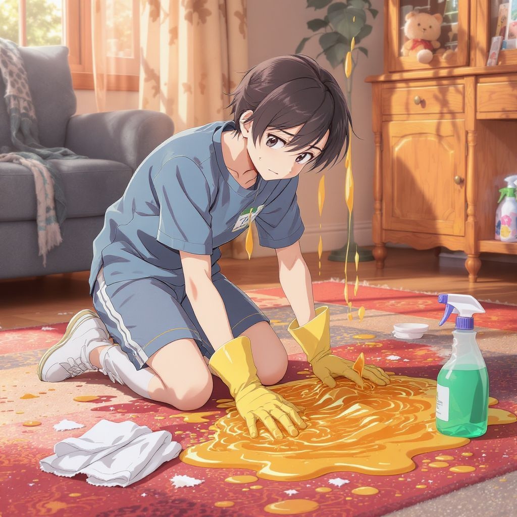 Как очистить слайм от ковра своими руками