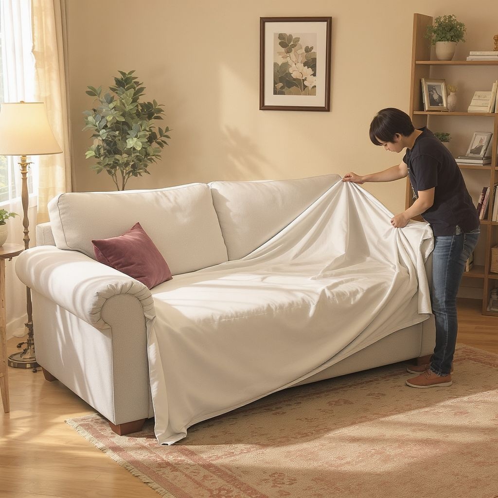Как одеть чехол на угловой диван и сделать это идеально