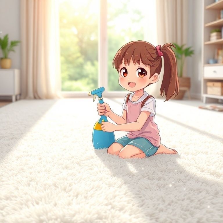 Как отмыть белый ковер своими руками