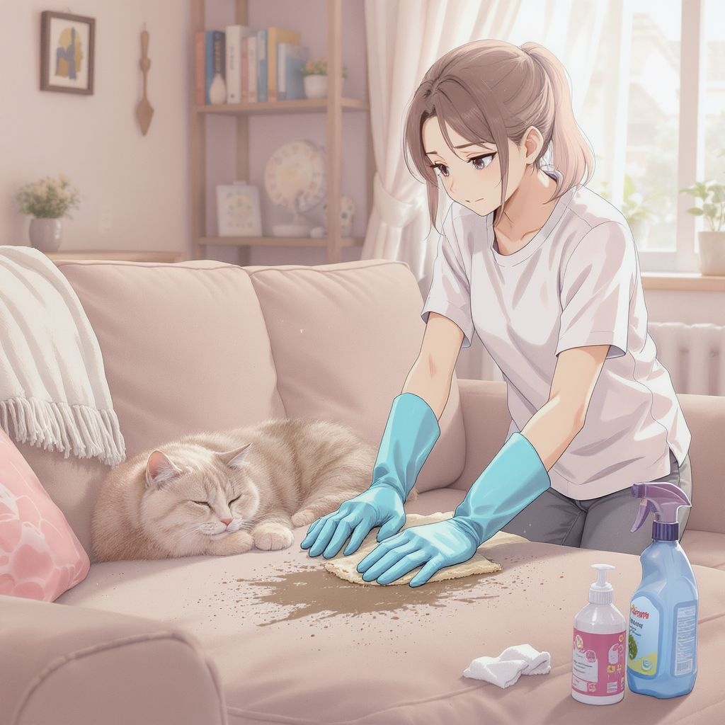 Как отмыть диван от кошачьей мочи пошаговое руководство