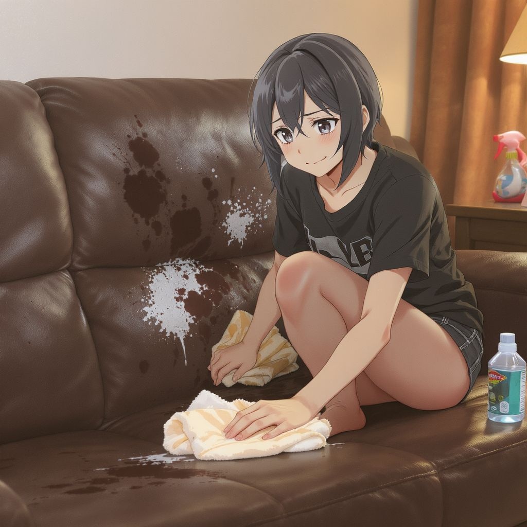 Как отмыть ручку с кожаного дивана