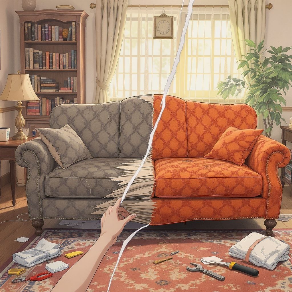 Как отремонтировать старый диван и вернуть ему жизнь