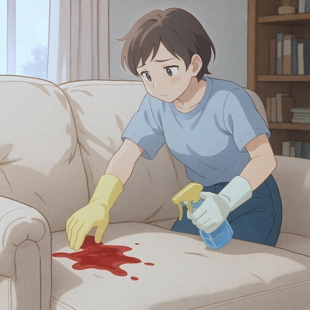 Как оттереть кровь с дивана и не превратить мебель в арт-объект