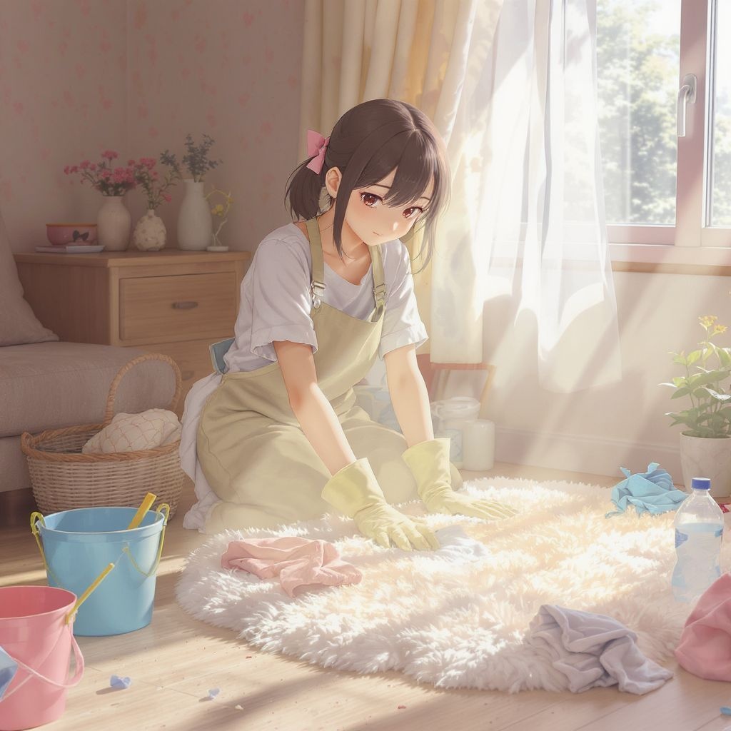 Как почистить белый ковер с длинным ворсом своими руками