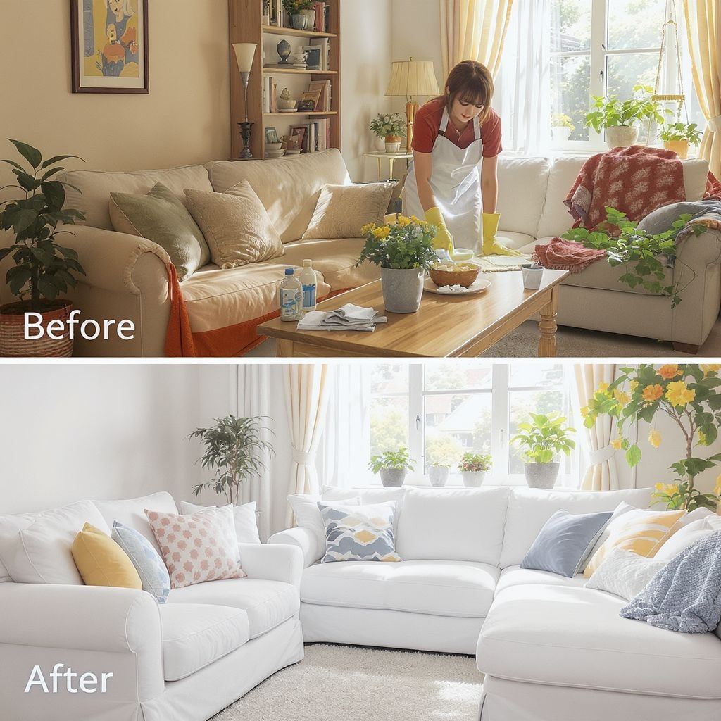 Как почистить диван и вернуть ему свежесть дома