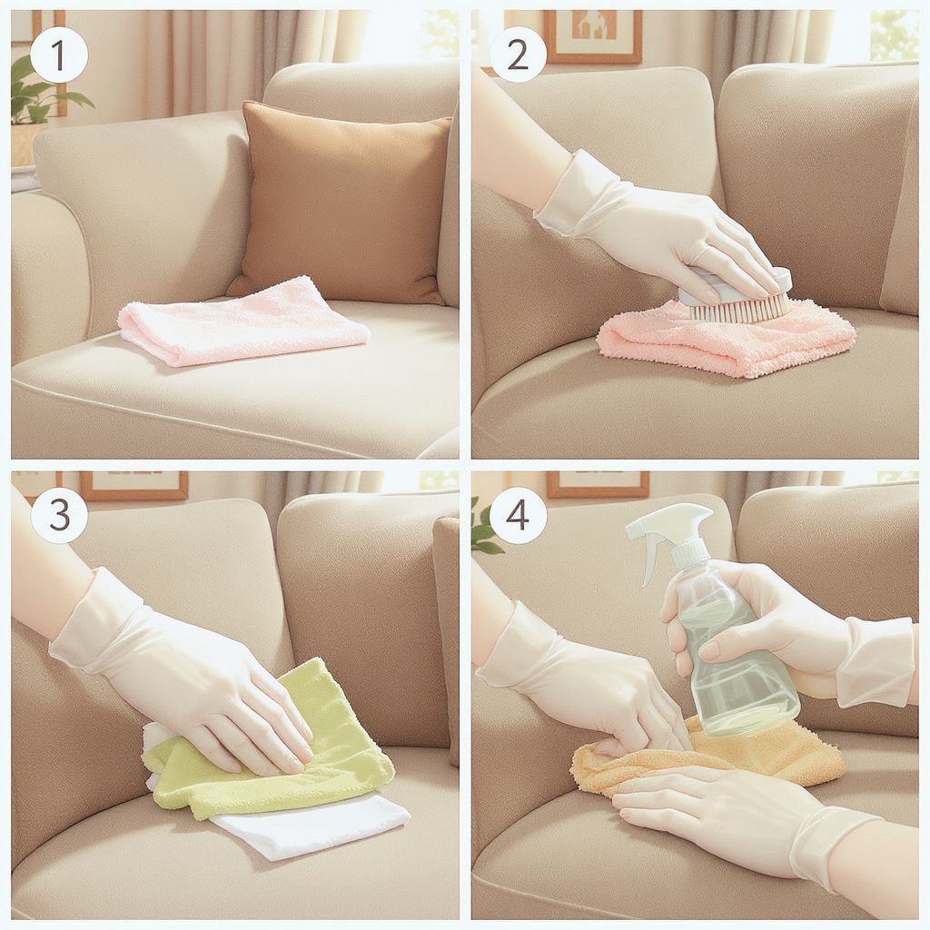 Как почистить диван из полиэстера правильно и без повреждений