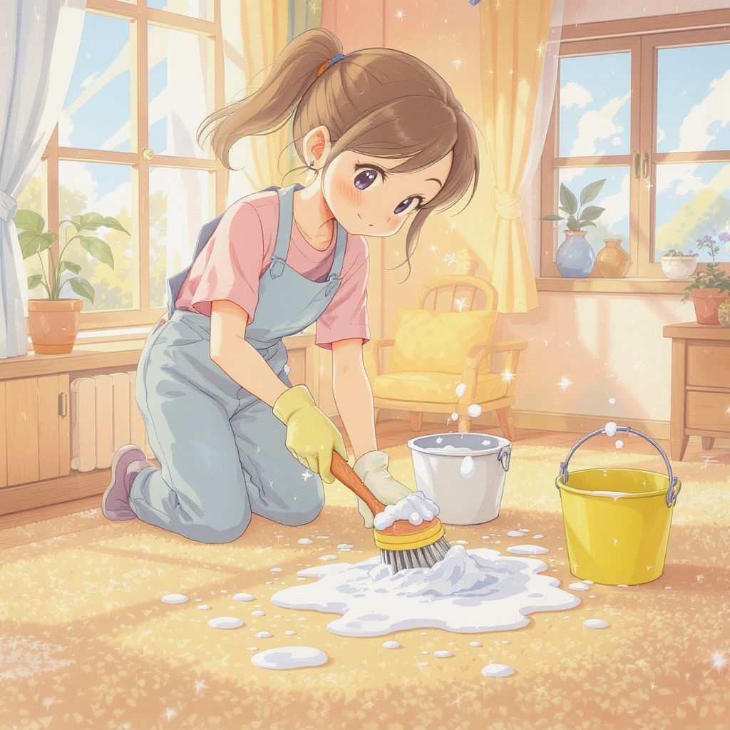 Как почистить ковер без пылесоса своими руками