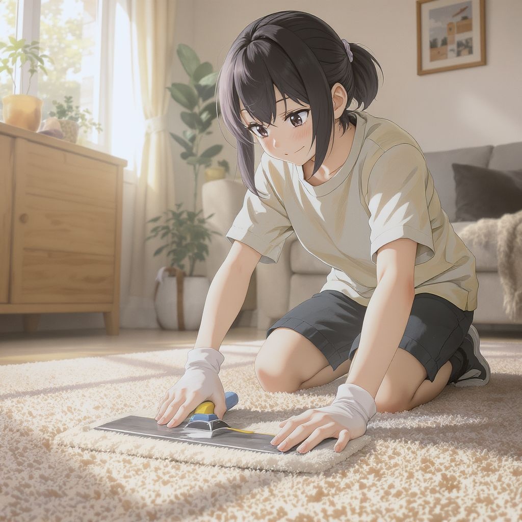 Как почистить ковер, не снимая с пола своими руками