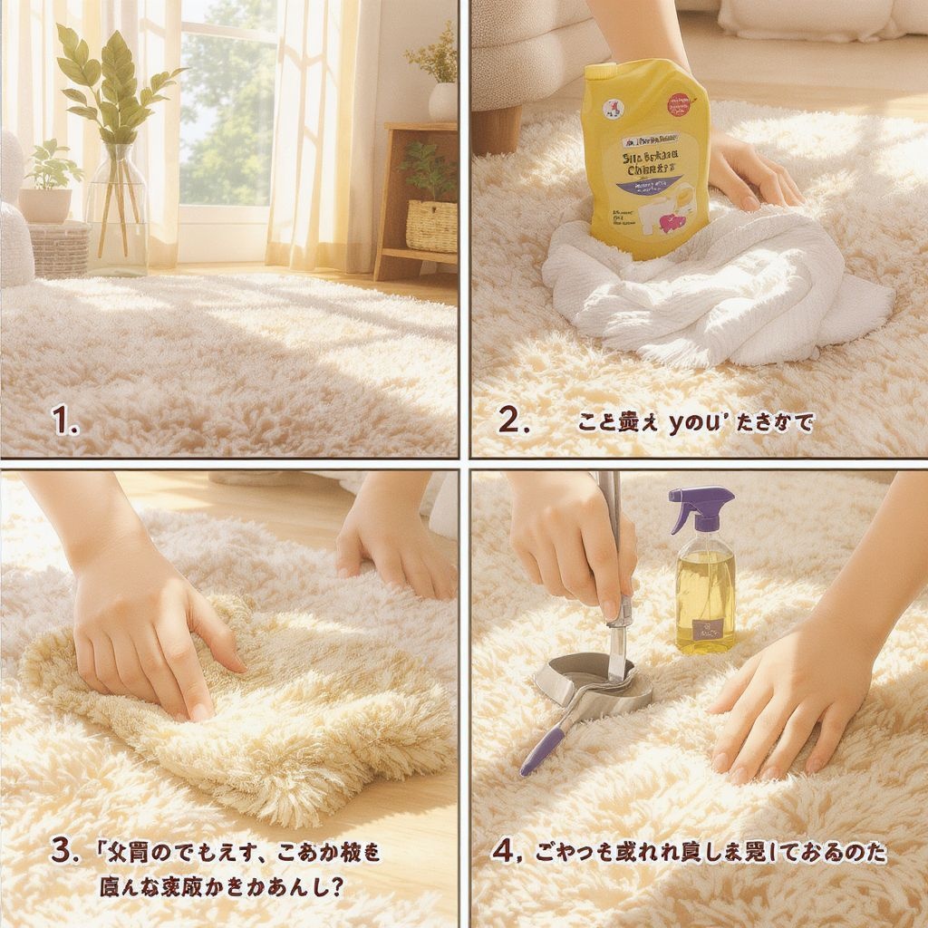 Как почистить ковер с длинным ворсом своими руками