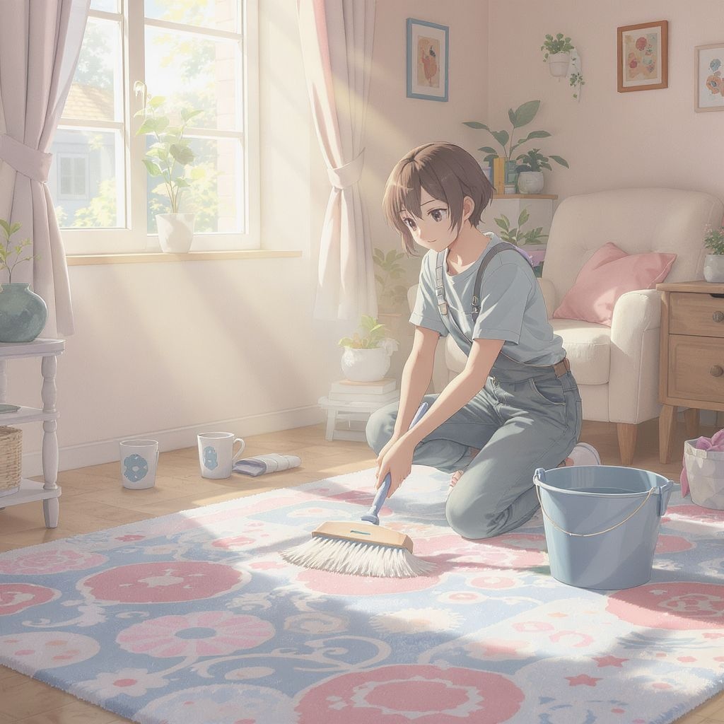 Как почистить ковровое покрытие без пылесоса своими руками