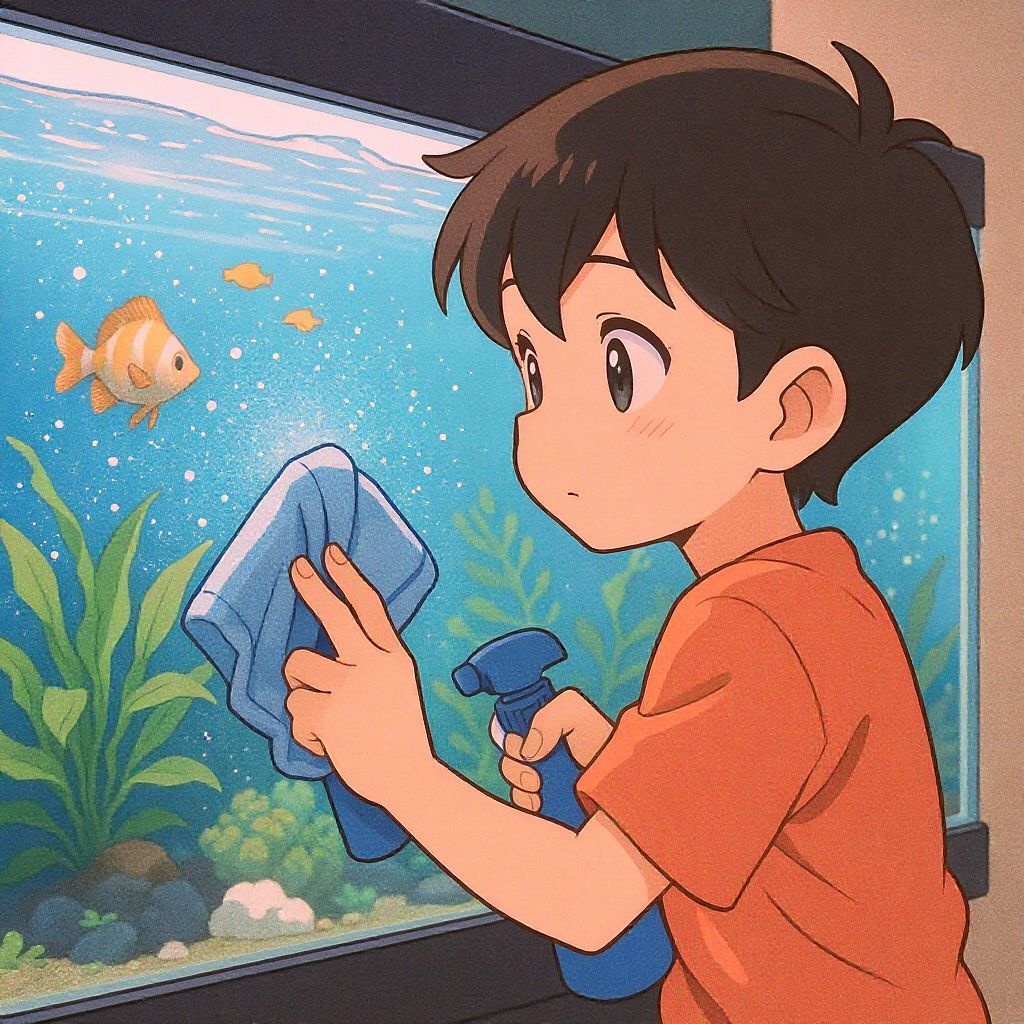 Как почистить стекло аквариума без повреждений