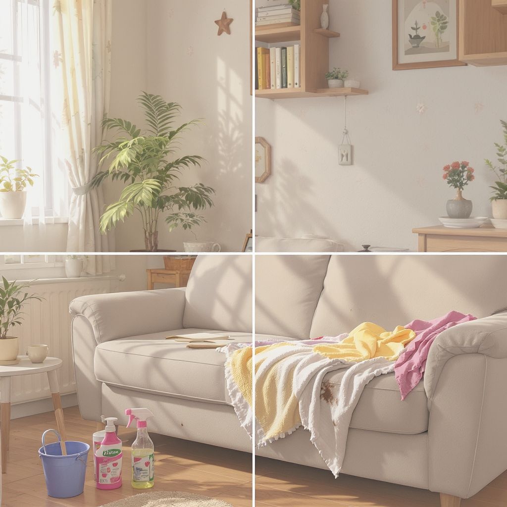 Как почистить засаленный диван в домашних условиях