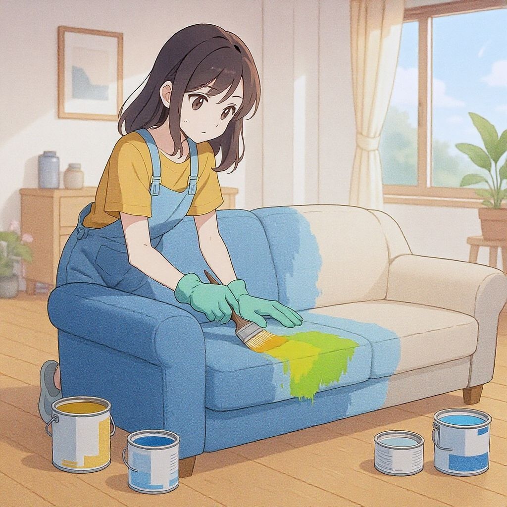 Как покрасить текстильный диван пошаговое руководство