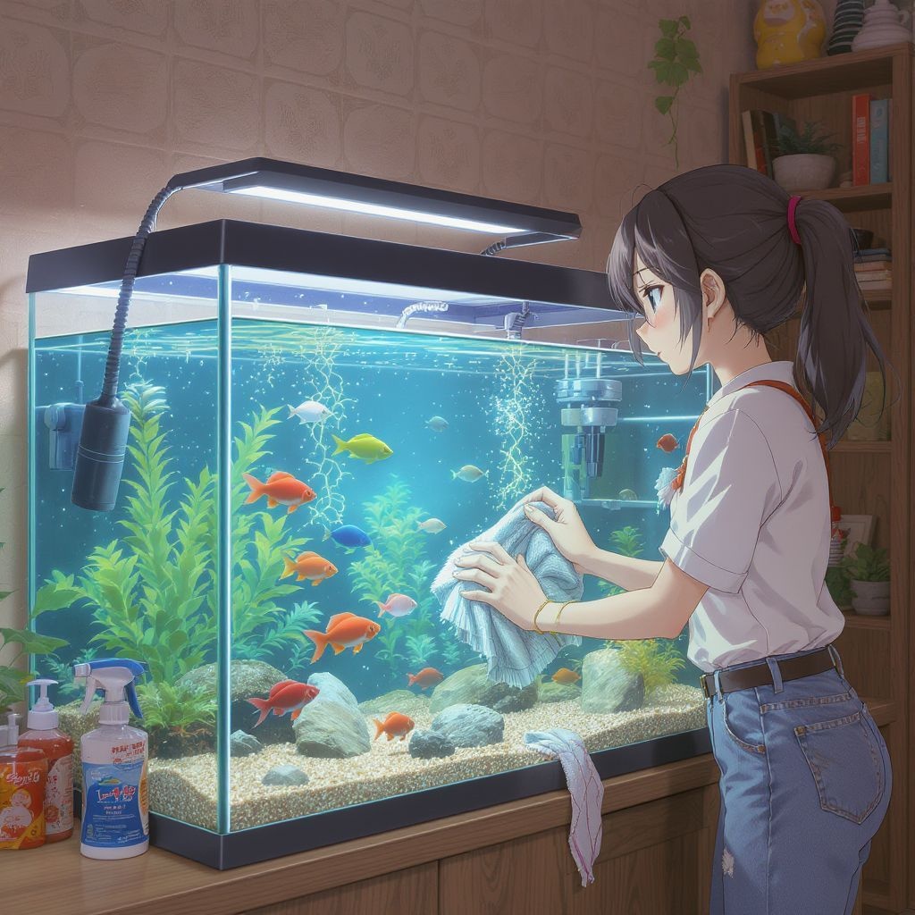 Как правильно чистить аквариум для рыбок и ухаживать за водой