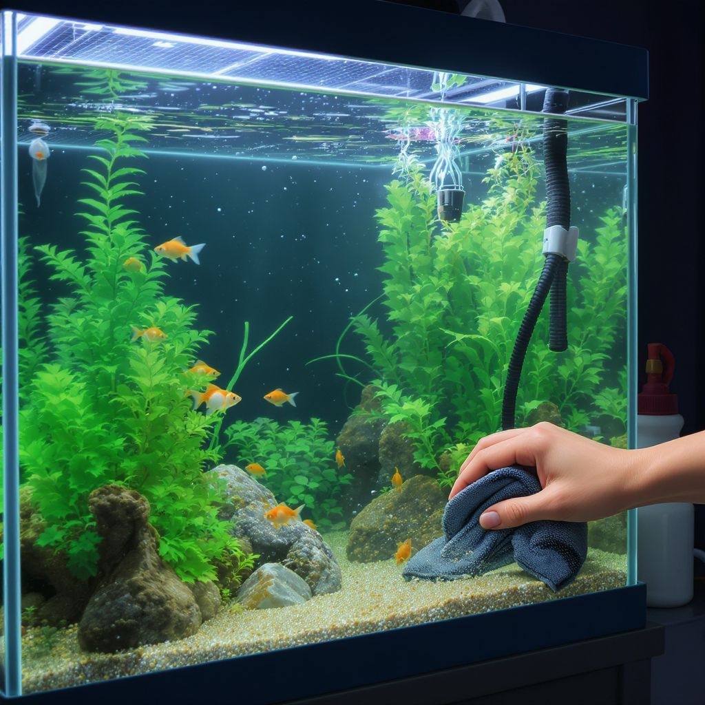 Как правильно чистить аквариум с золотыми рыбками