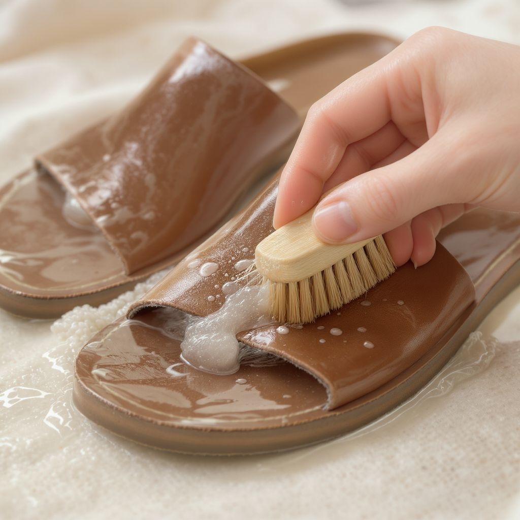 Как правильно чистить кожаные сандалии без повреждений