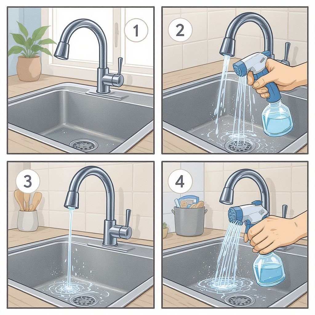 Как правильно очистить головку распылителя на кухонной мойке