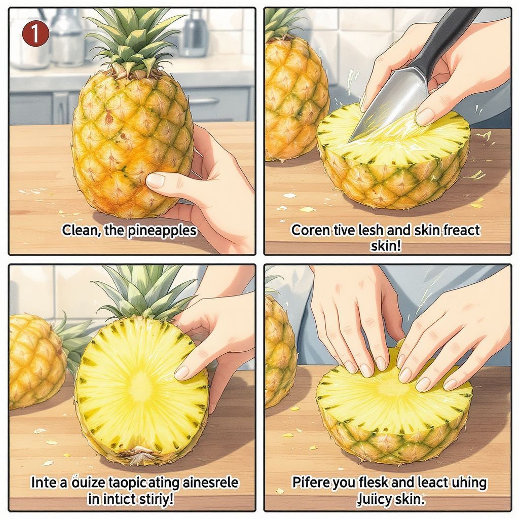 Как правильно почистить ананас, чтобы сохранить мякоть и кожуру