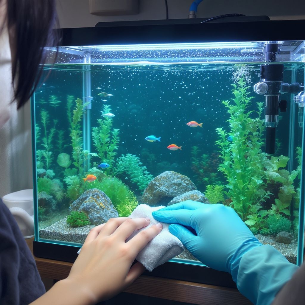 Как правильно почистить небольшой аквариум и сохранить водных обитателей