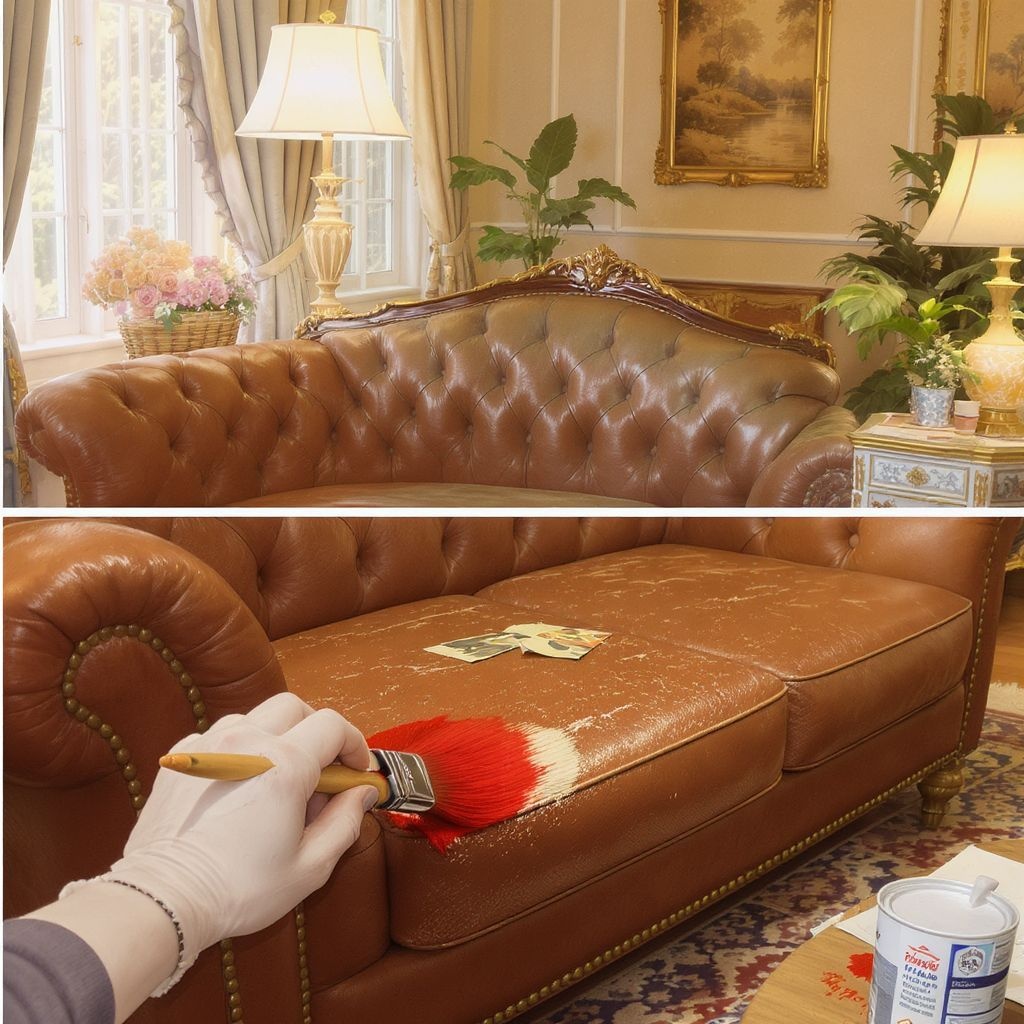 Как правильно покрасить кожаный диван и обновить его внешний вид