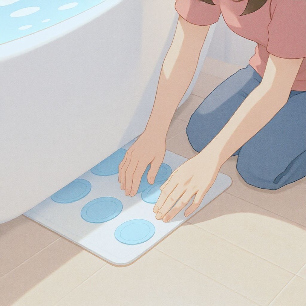 Как предотвратить скольжение коврика в ванной своими руками