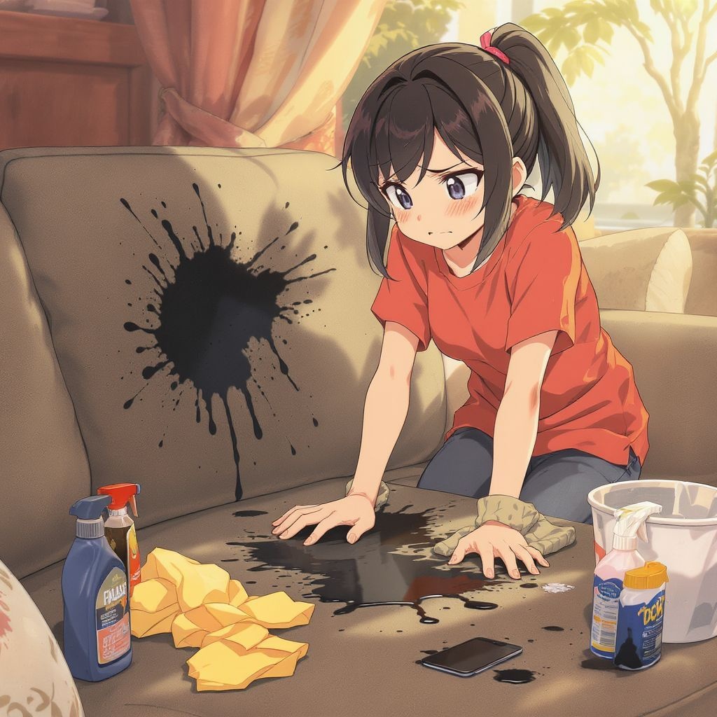 Как убрать чернильное пятно с обивки дивана быстро и без следов