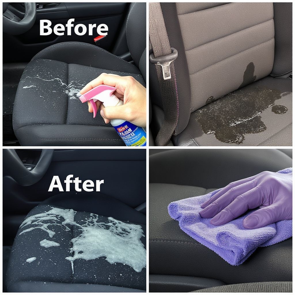 Как убрать пятна и грязь с тканевой обивки сидений автомобиля