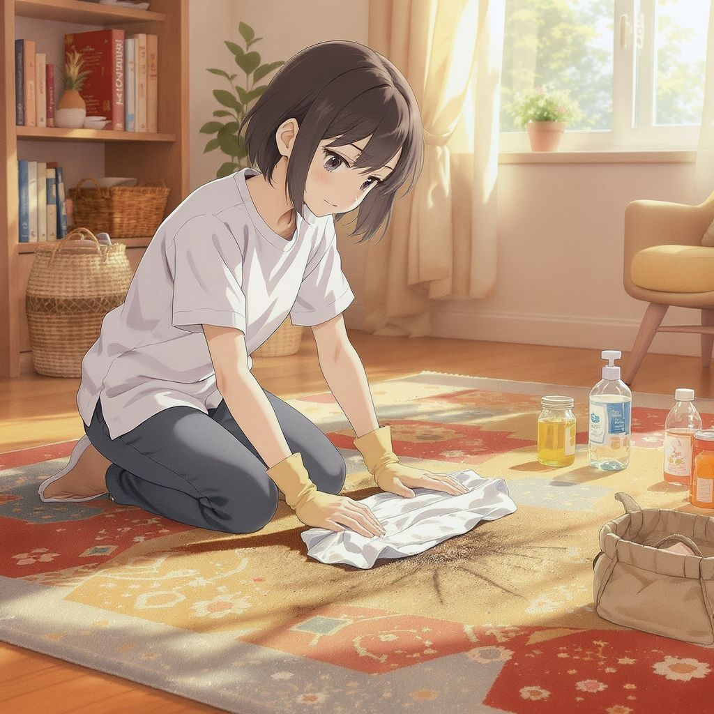 Как убрать прожженное пятно на ковре своими руками