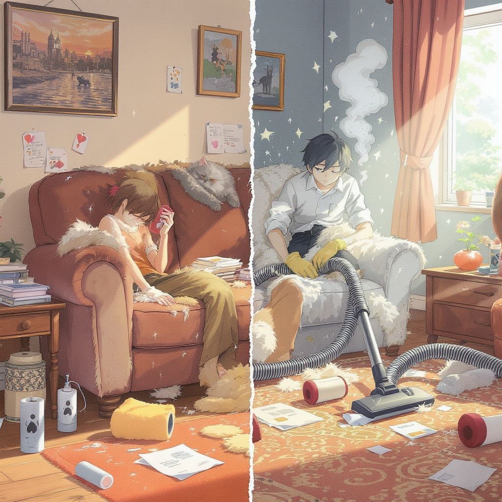 Как убрать шерсть с мебели и не сойти с ума