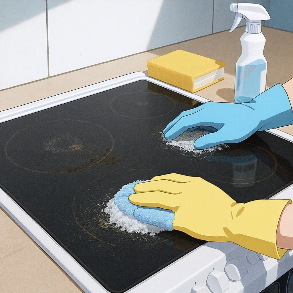 Как убрать загрязнение с стеклокерамической плиты