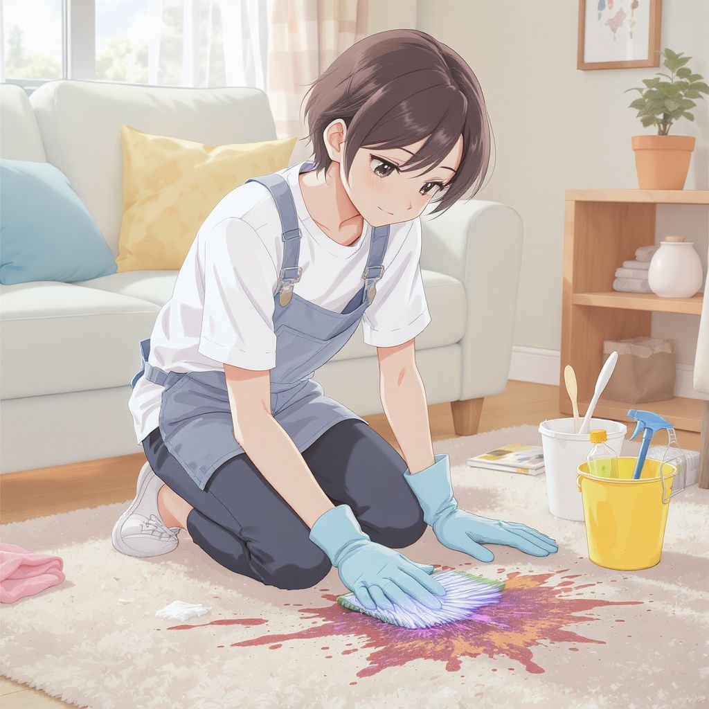 Как убрать засохший слайм с ковра своими руками