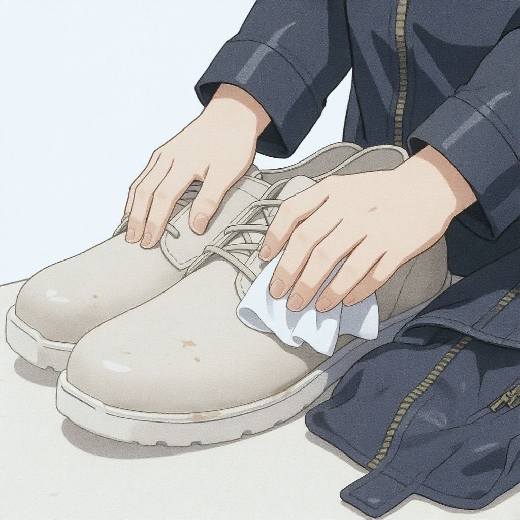 Как удалить пятна со светлой кожаной обуви или куртки