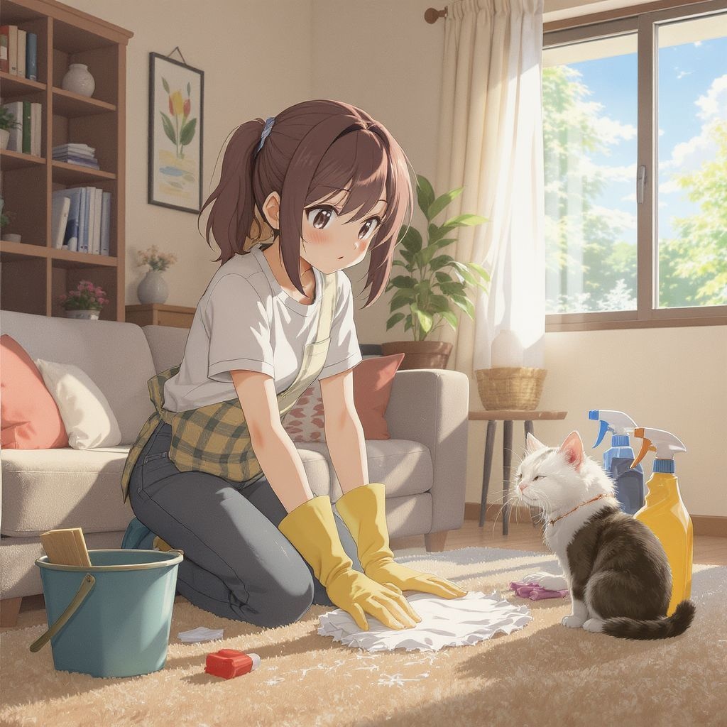 Как удалить запах кошачьей мочи с ковра в домашних условиях: полный гид