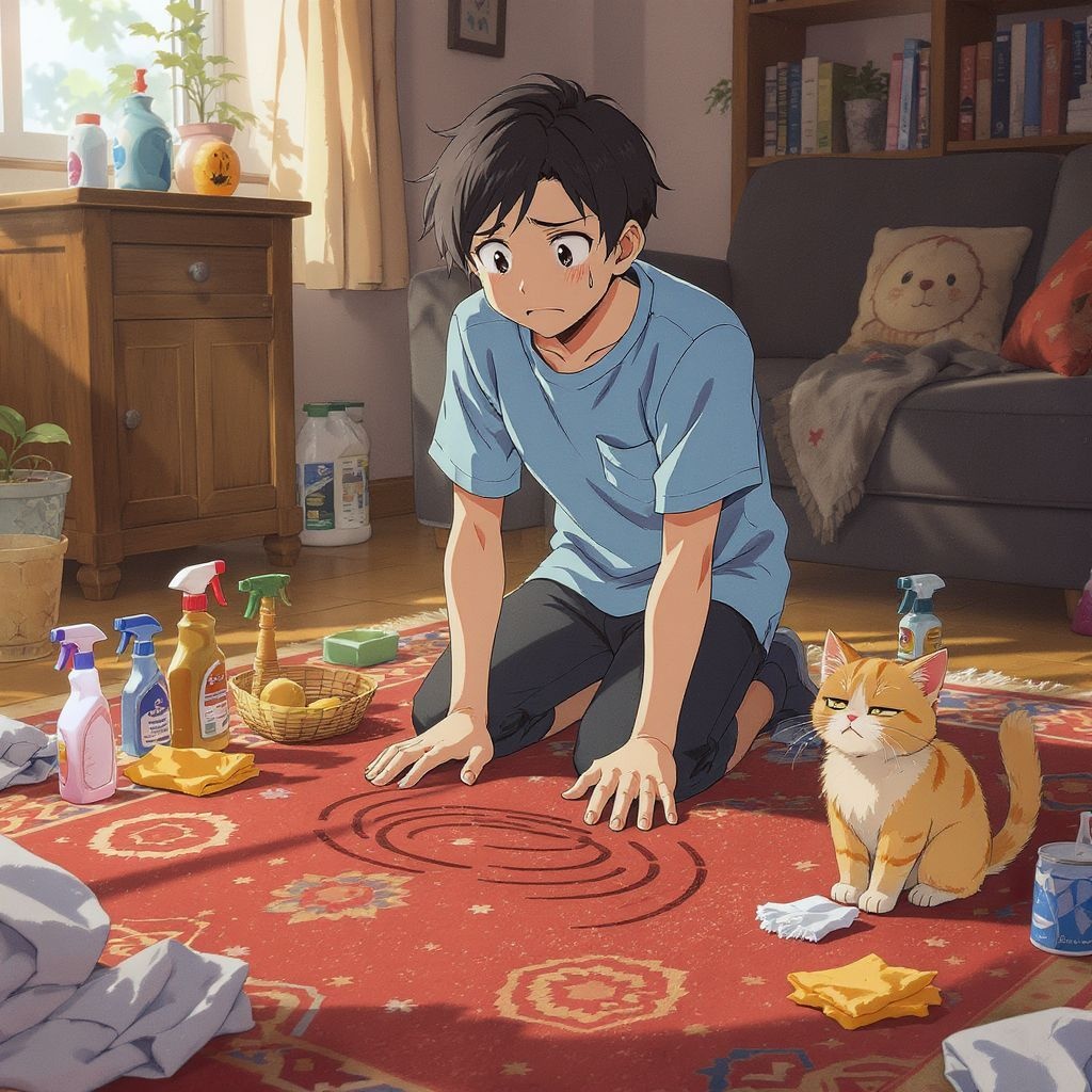 Как удалить запах мочи кошки с ковра: полный гид с проверенными методами