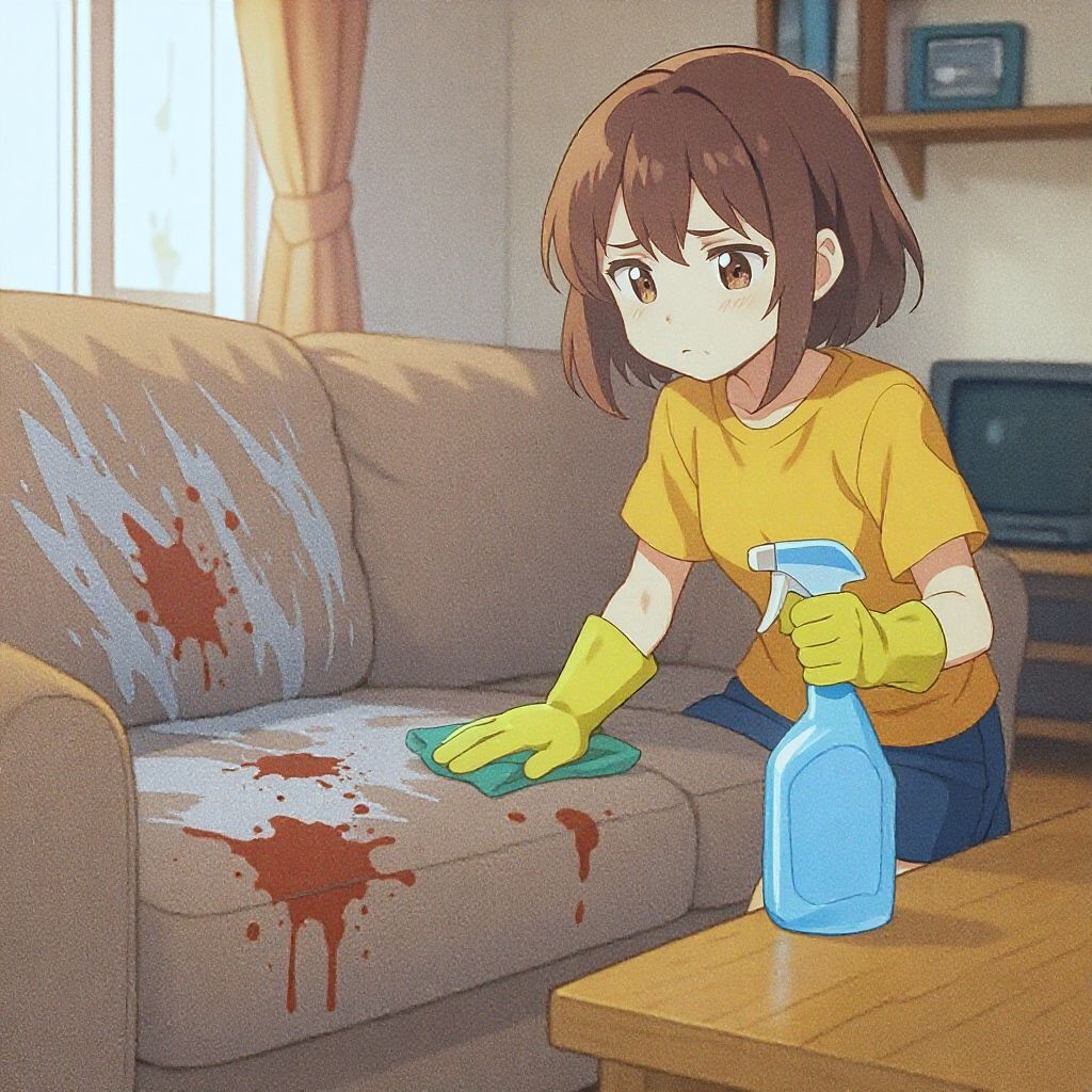 Как вывести разводы с дивана после чистки